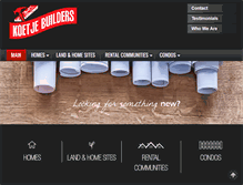 Tablet Screenshot of koetjebuilders.com
